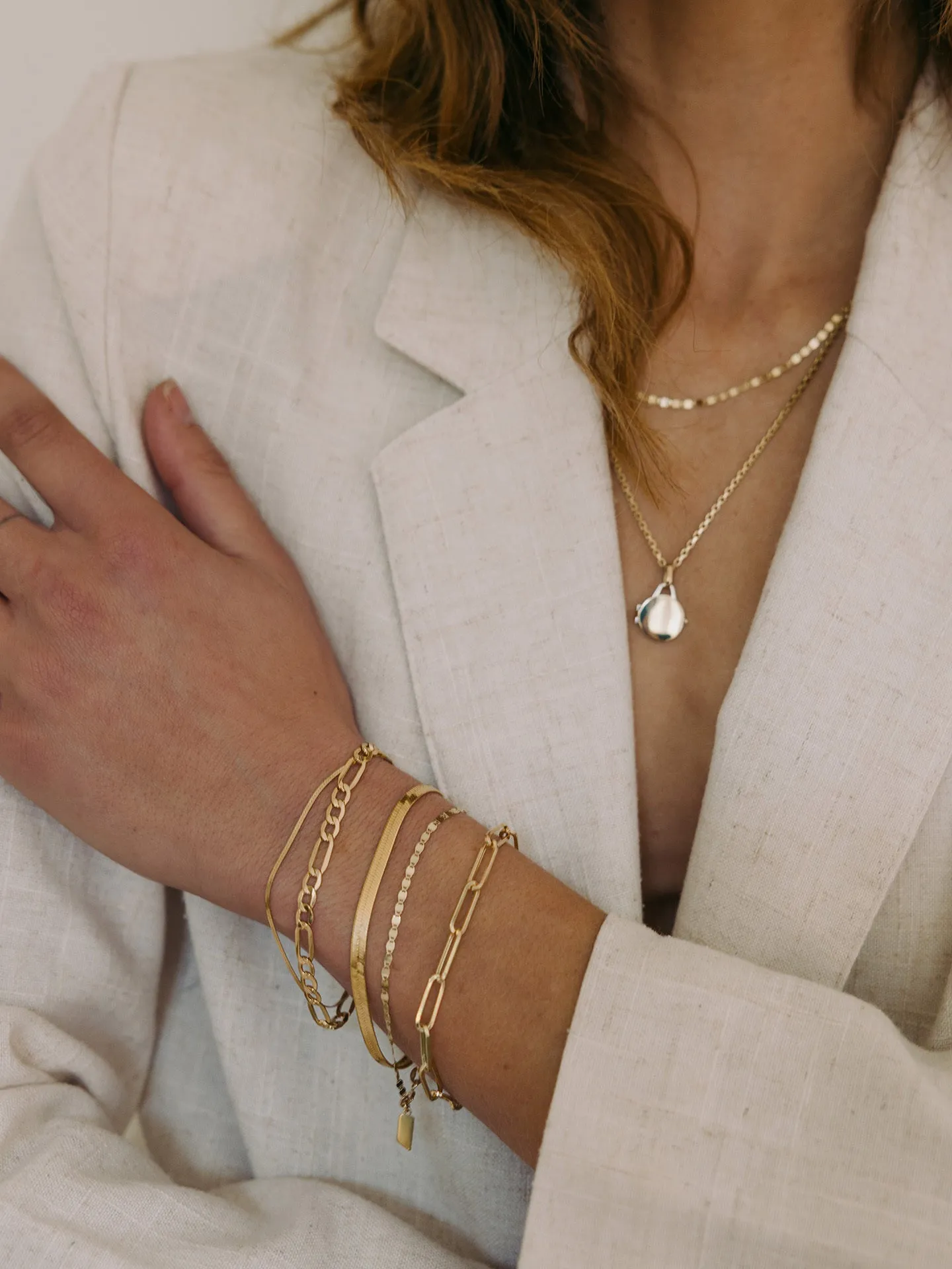 XL Boxy Long Link Bracelet