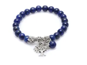 Yoga Lapis Lazuli Tree Of Life Bracelet