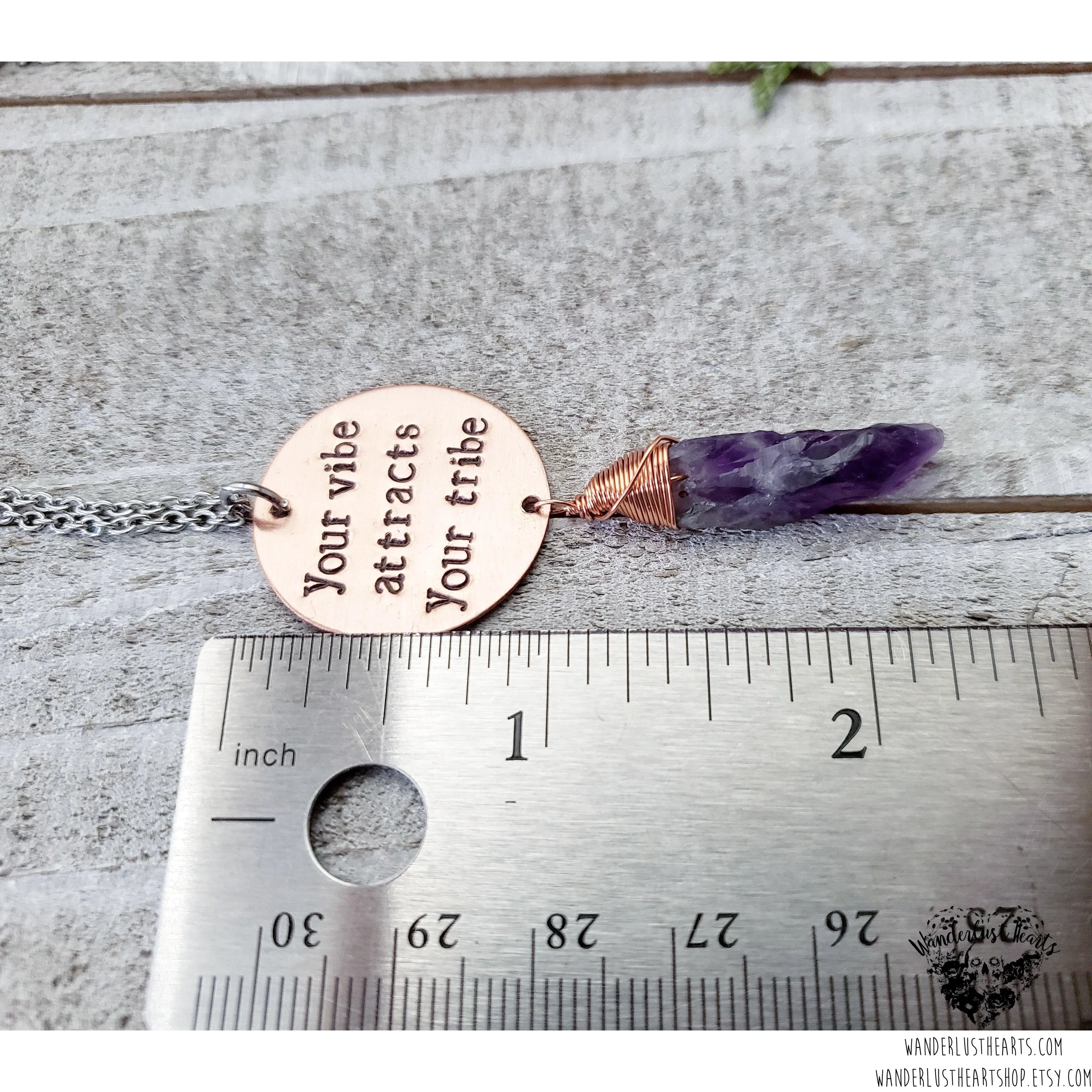 Your vibe attracts your tribe necklace